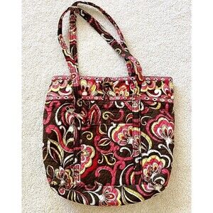 Vera Bradley Puccini Tote Bag Toggle Closure Travel Quilted Packable Lightweight